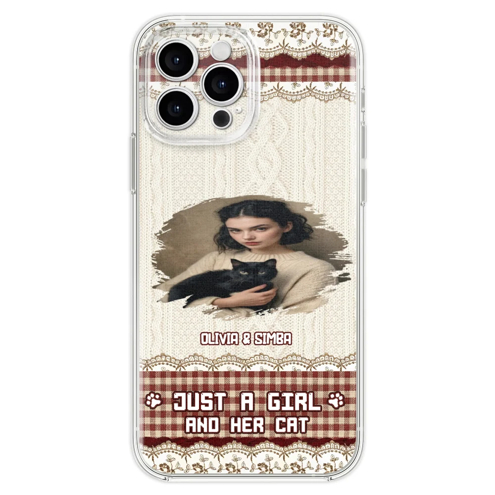 Just A Cat Girl photo - Personalized Custom Phone Case - Image 18