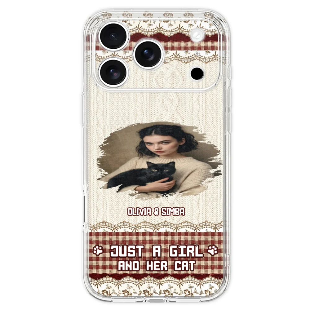 Just A Cat Girl photo - Personalized Custom Phone Case - Image 26