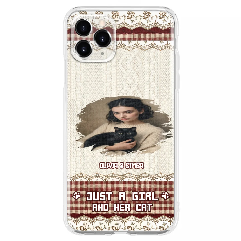 Just A Cat Girl photo - Personalized Custom Phone Case - Image 6