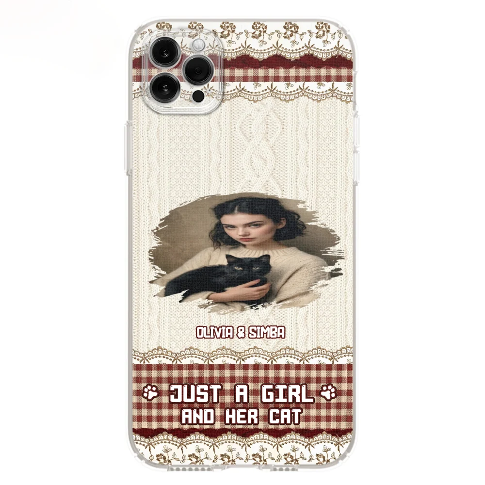 Just A Cat Girl photo - Personalized Custom Phone Case - Image 8