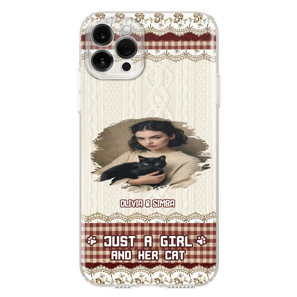 Just A Cat Girl photo - Personalized Custom Phone Case - Image 9