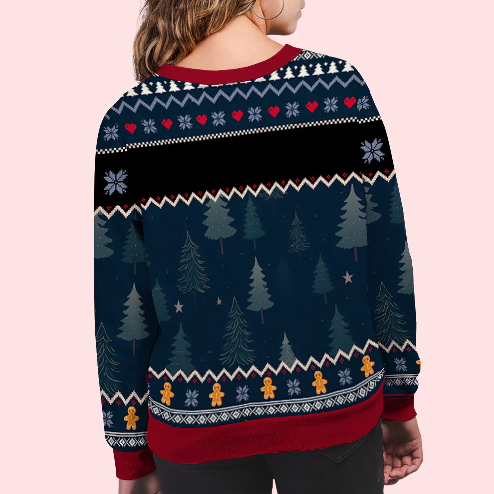 Just A Girl And Dogs In Christmas Day - Personalized Custom All-Over-Print Sweatshirt - Image 6