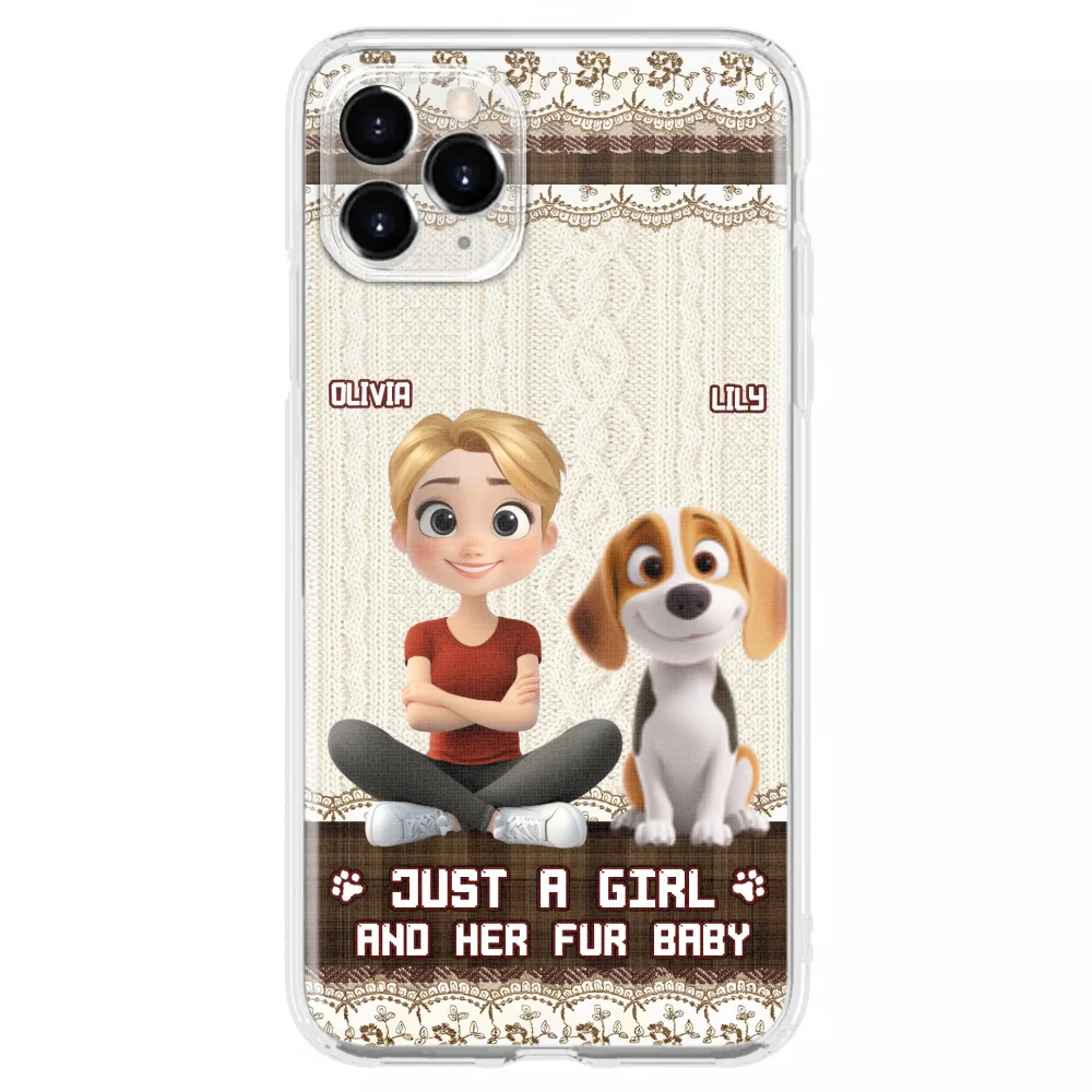 Just A Girl And Her Babies - Personalized Custom Phone Case - Image 13