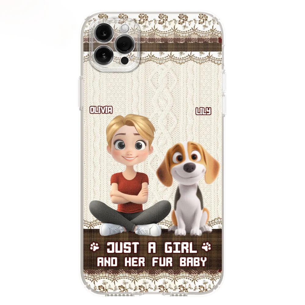 Just A Girl And Her Babies - Personalized Custom Phone Case - Image 15