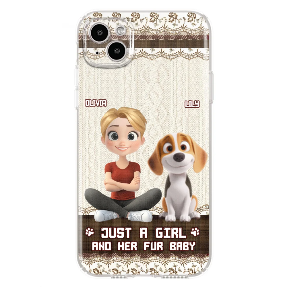 Just A Girl And Her Babies - Personalized Custom Phone Case - Image 17