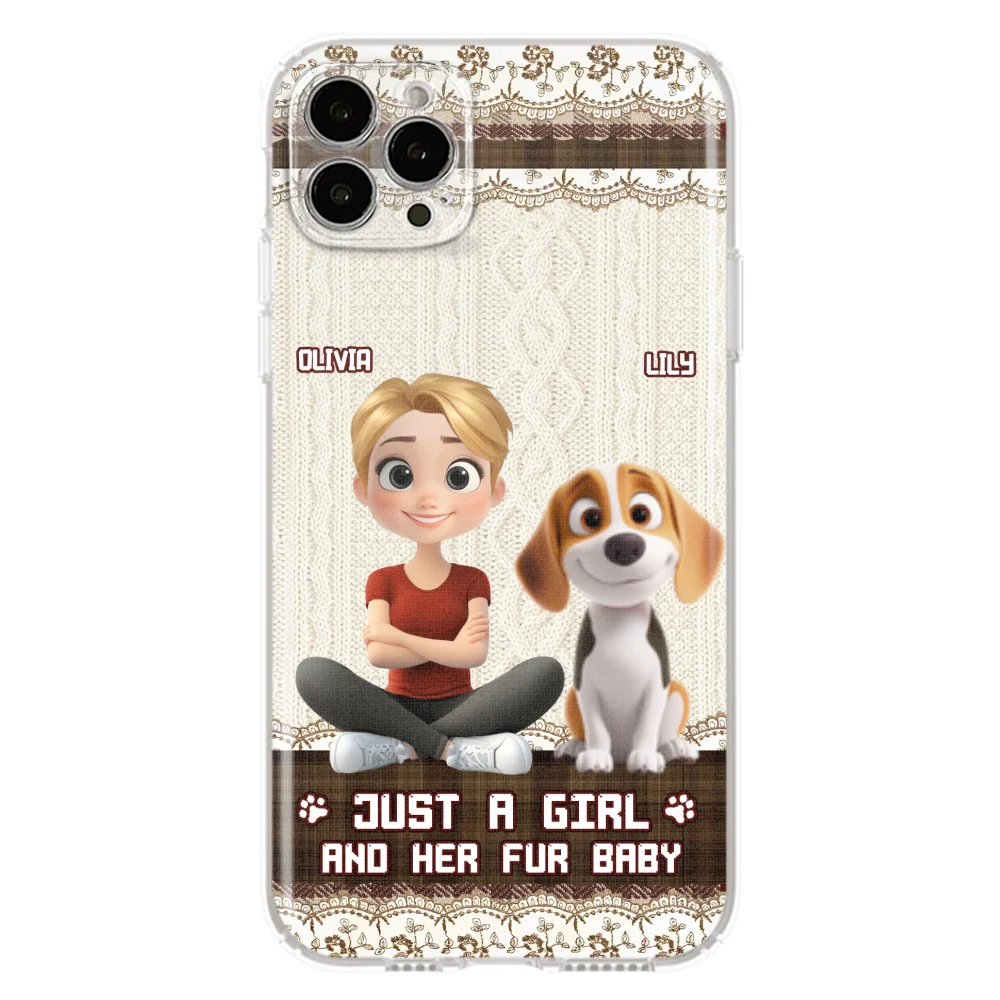 Just A Girl And Her Babies - Personalized Custom Phone Case - Image 19