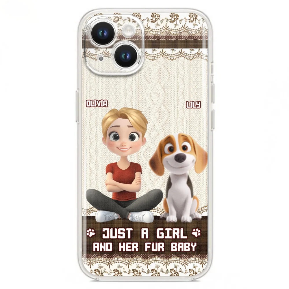 Just A Girl And Her Babies - Personalized Custom Phone Case - Image 20