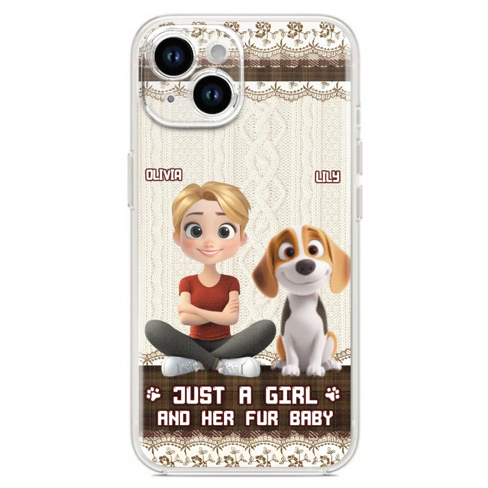 Just A Girl And Her Babies - Personalized Custom Phone Case - Image 21