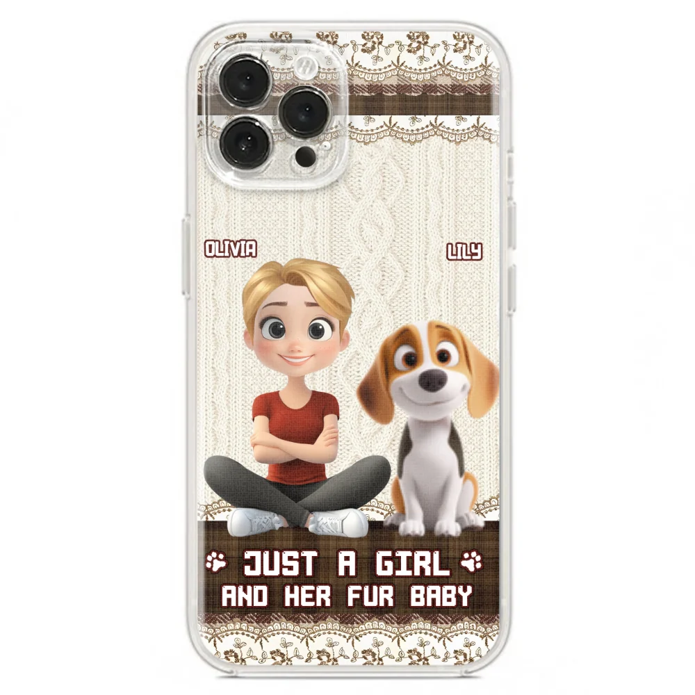Just A Girl And Her Babies - Personalized Custom Phone Case - Image 22