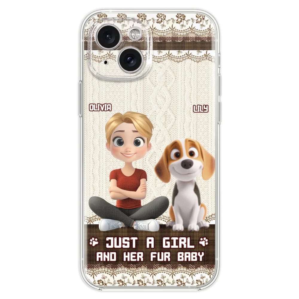 Just A Girl And Her Babies - Personalized Custom Phone Case - Image 24