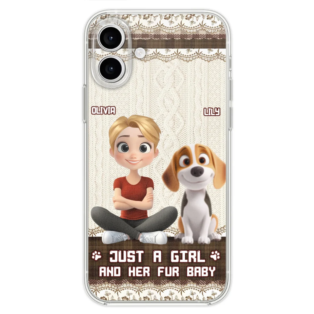 Just A Girl And Her Babies - Personalized Custom Phone Case - Image 29