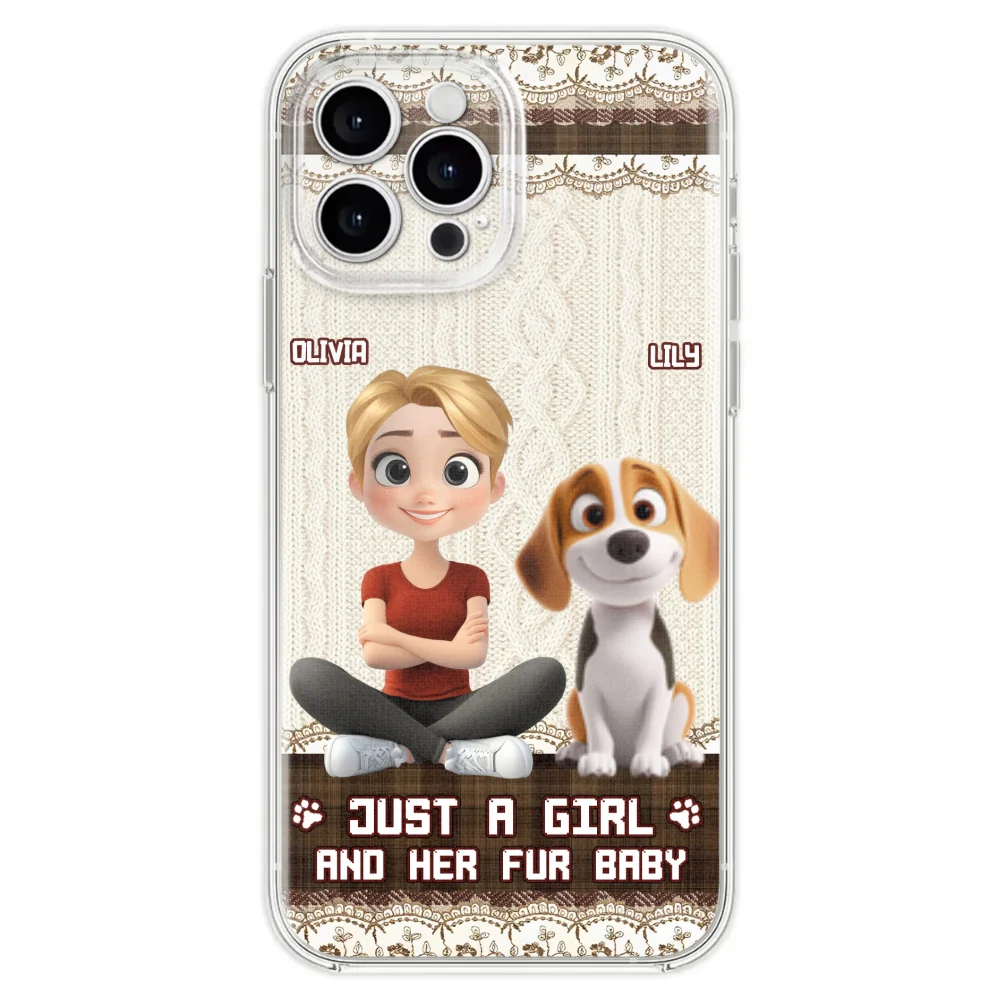 Just A Girl And Her Babies - Personalized Custom Phone Case - Image 30