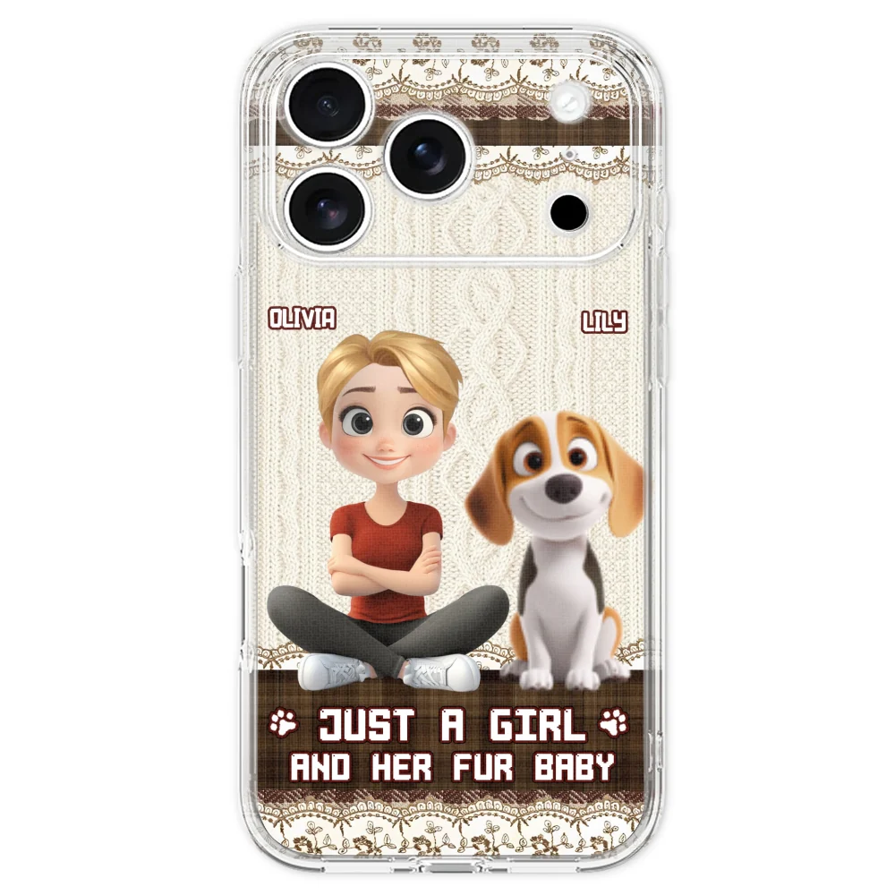 Just A Girl And Her Babies - Personalized Custom Phone Case - Image 33