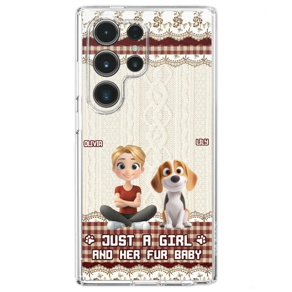 Just A Girl And Her Babies - Personalized Custom Phone Case - Image 36