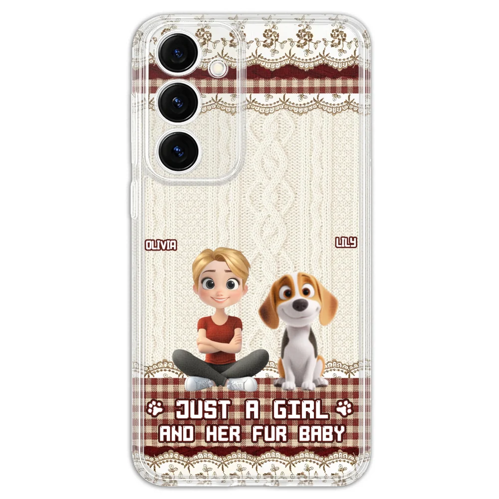 Just A Girl And Her Babies - Personalized Custom Phone Case - Image 40