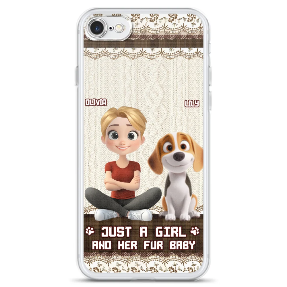 Just A Girl And Her Babies - Personalized Custom Phone Case - Image 9
