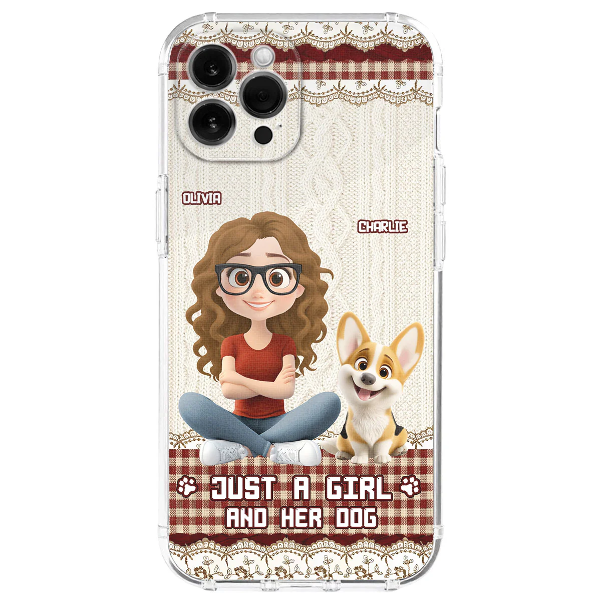 Just A Girl - Personalized Custom Phone Case