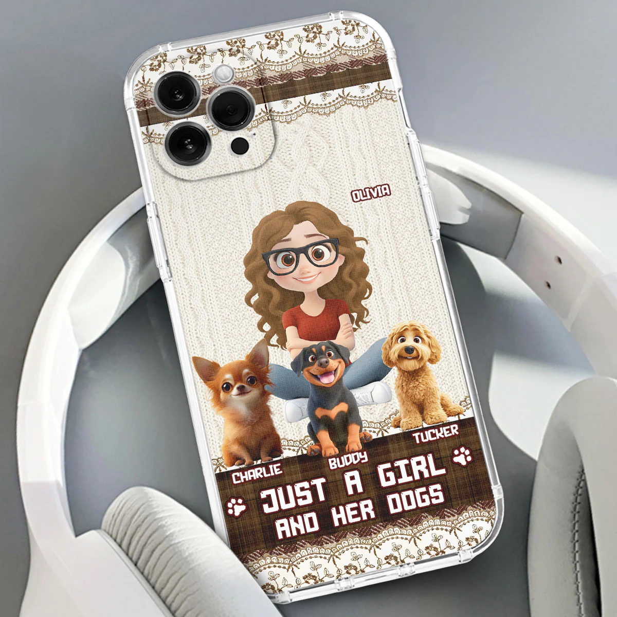 Just A Girl - Personalized Custom Phone Case - Image 3