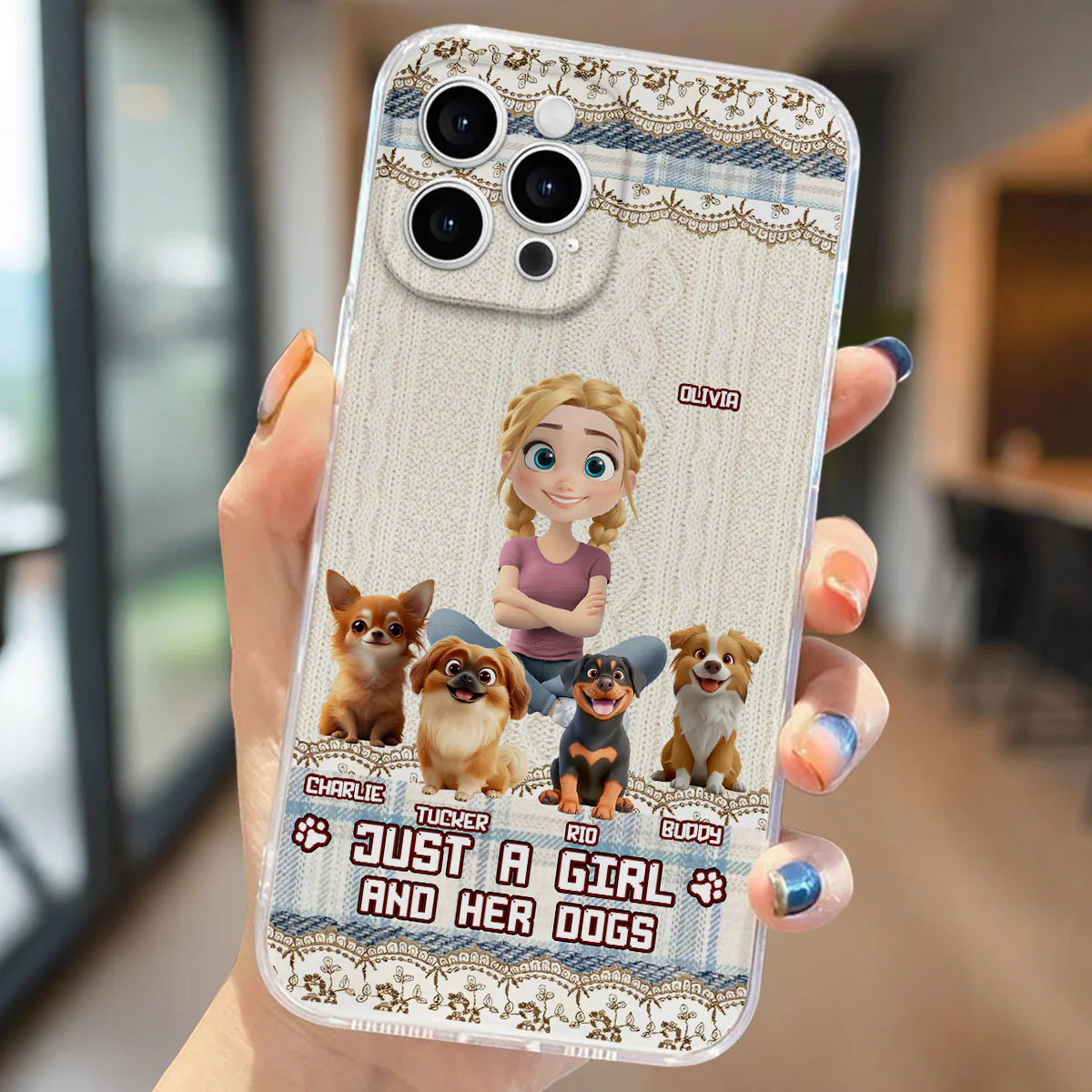 Just A Girl - Personalized Custom Phone Case - Image 4