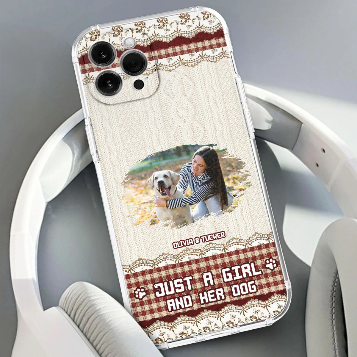 Just A Girl Photo - Personalized Custom Phone Case