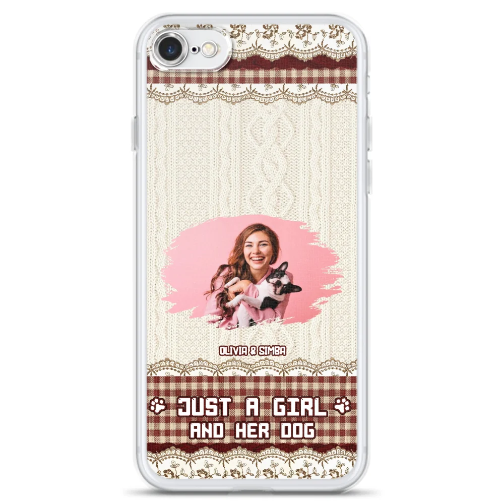 Just A Girl Photo - Personalized Custom Phone Case - Image 2