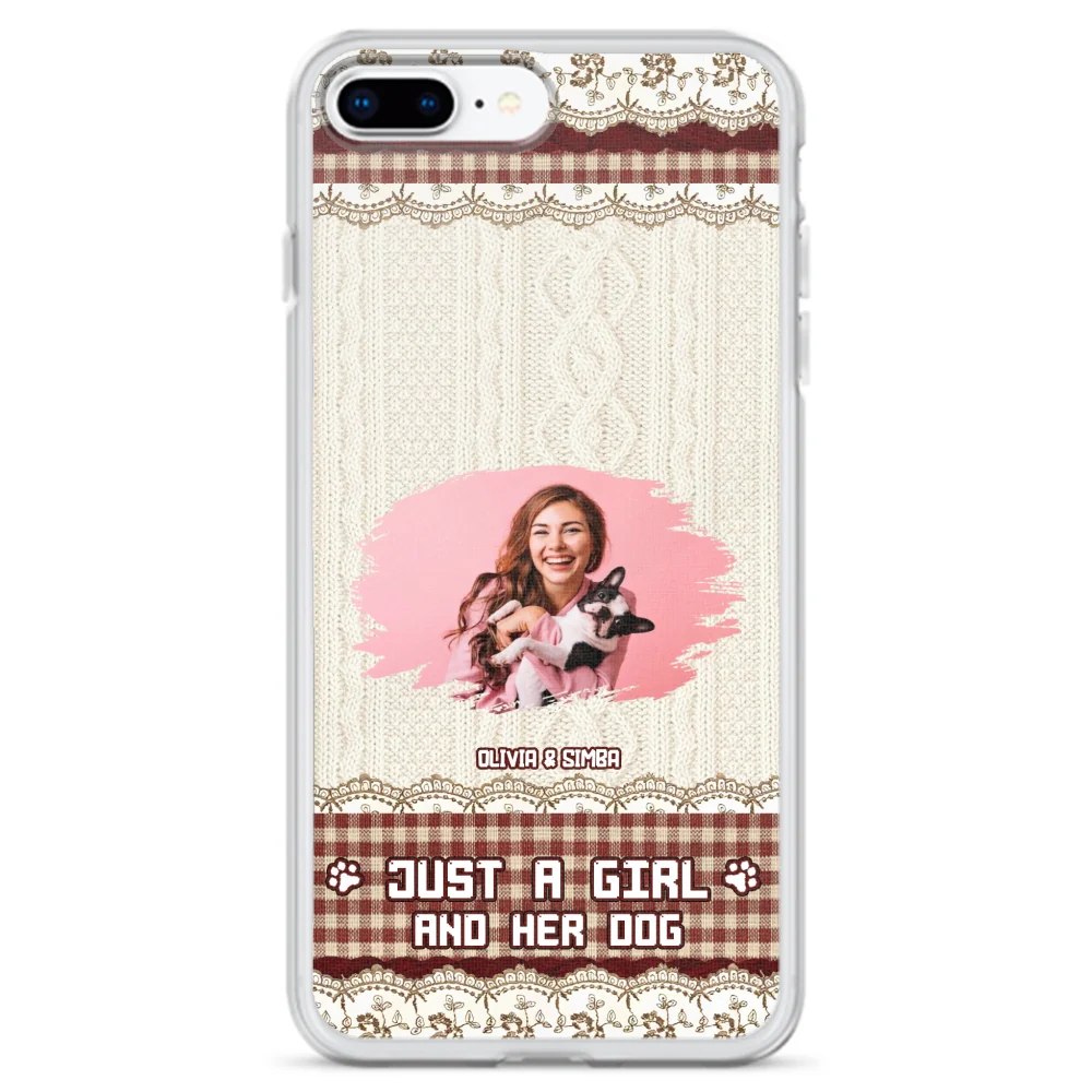 Just A Girl Photo - Personalized Custom Phone Case - Image 3
