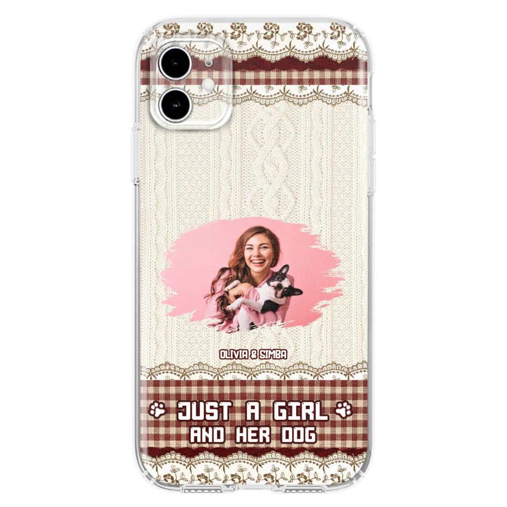Just A Girl Photo - Personalized Custom Phone Case - Image 4