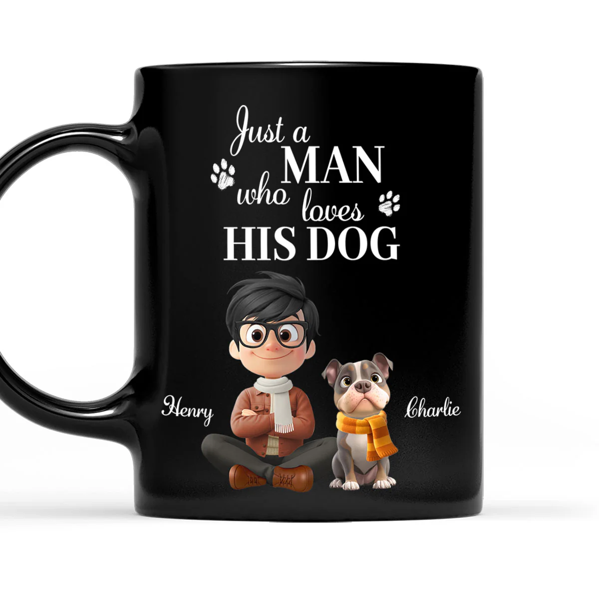 Just A Man Who Loves Dogs - Personalized Custom Coffee Mug