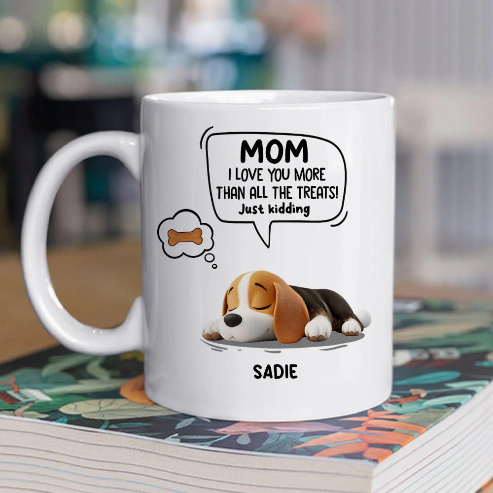 Just Kidding Cartoon - Personalized Custom Coffee Mug - Image 2