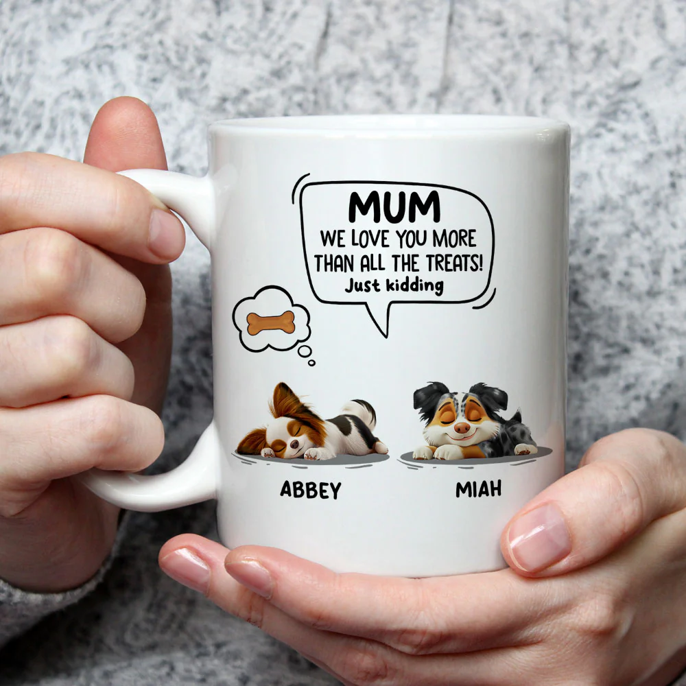 Just Kidding Cartoon - Personalized Custom Coffee Mug - Image 3