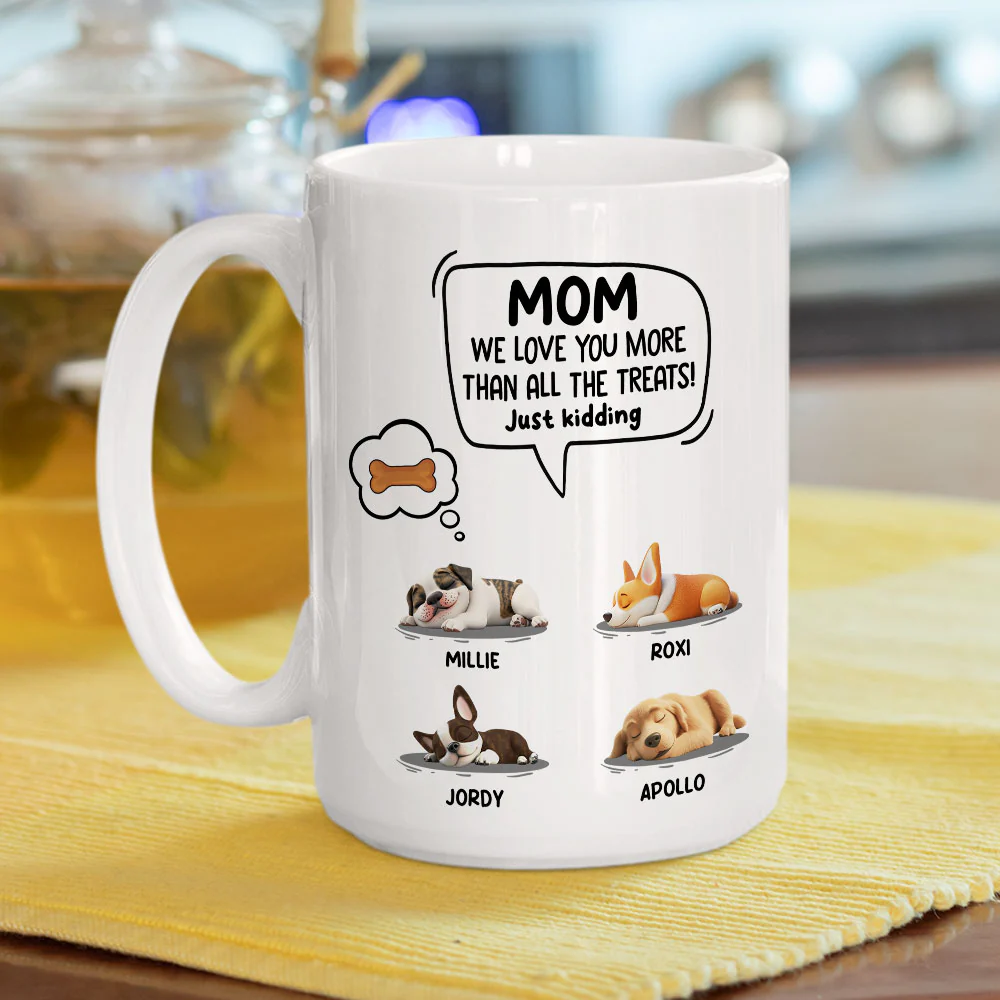 Just Kidding Cartoon - Personalized Custom Coffee Mug - Image 5