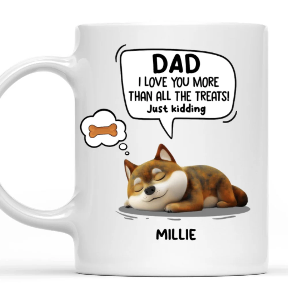 Just Kidding Cartoon - Personalized Custom Coffee Mug - Image 7