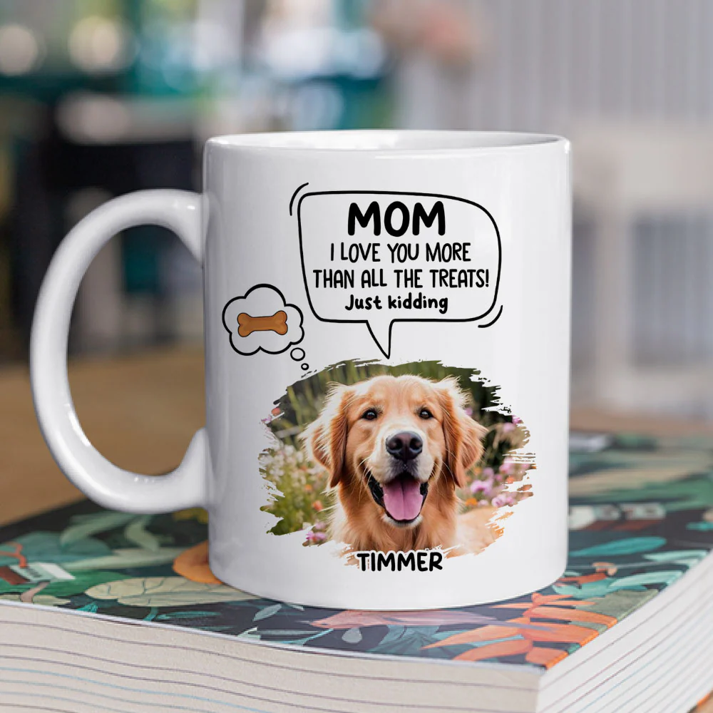 Just Kidding Cartoon Photo - Personalized Custom Coffee Mug - Image 2
