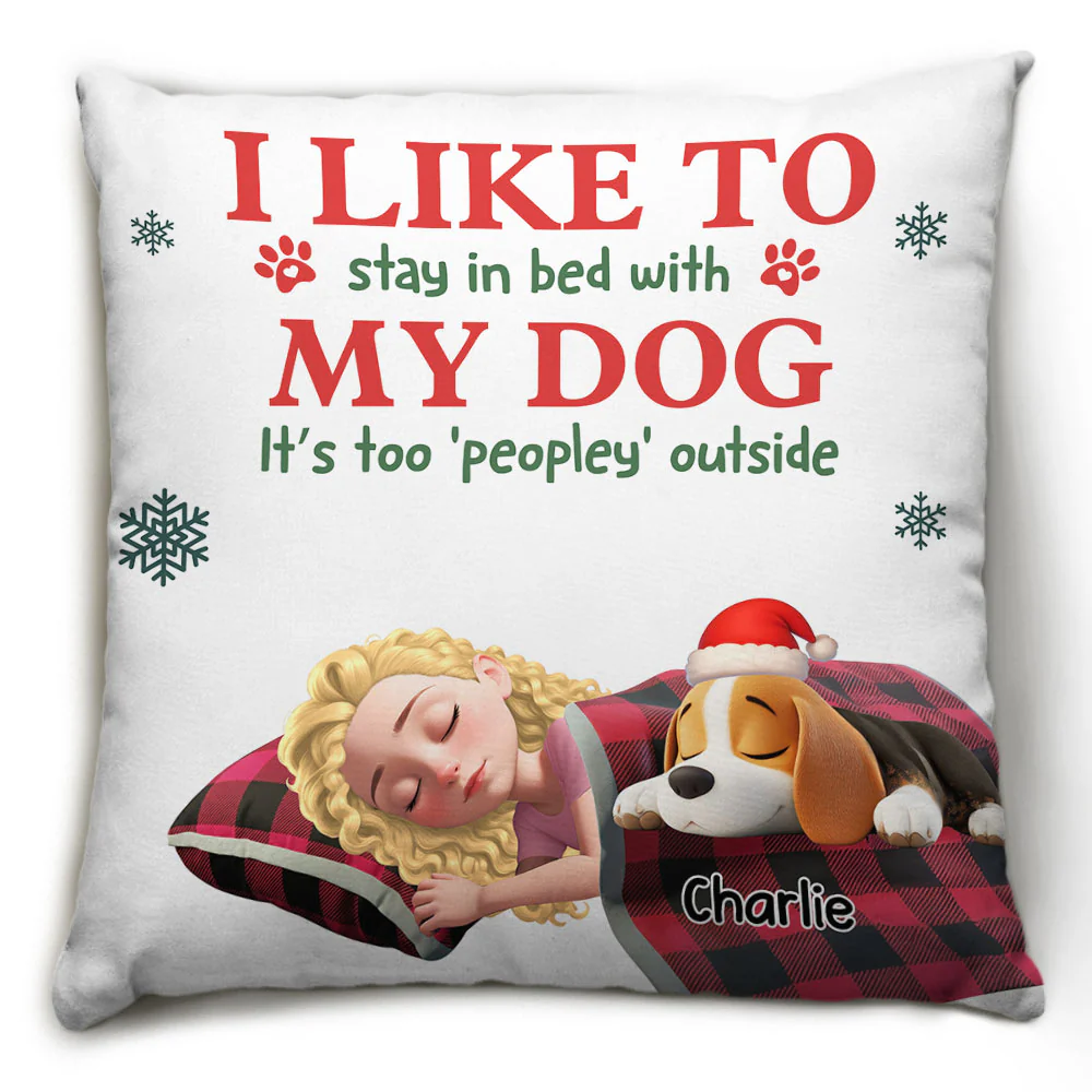 Just Like Stay With My Dogs - Personalized Custom Throw Pillow