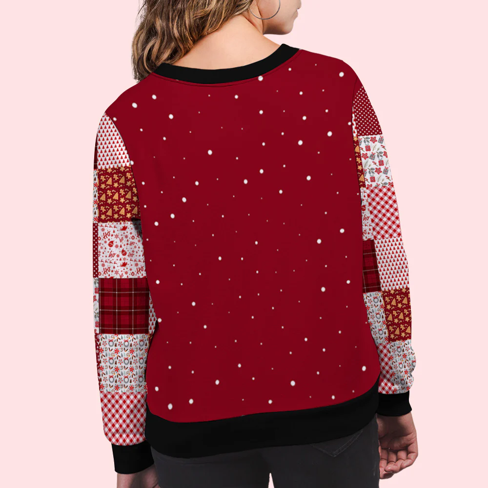 Just Me And My Dog - Personalized Custom All-Over-Print Sweatshirt - Image 4