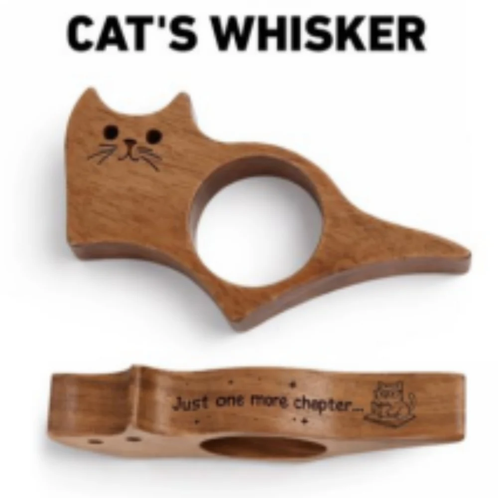 Just One More Page - Personalized Custom Cat Book Page Holder - Image 7