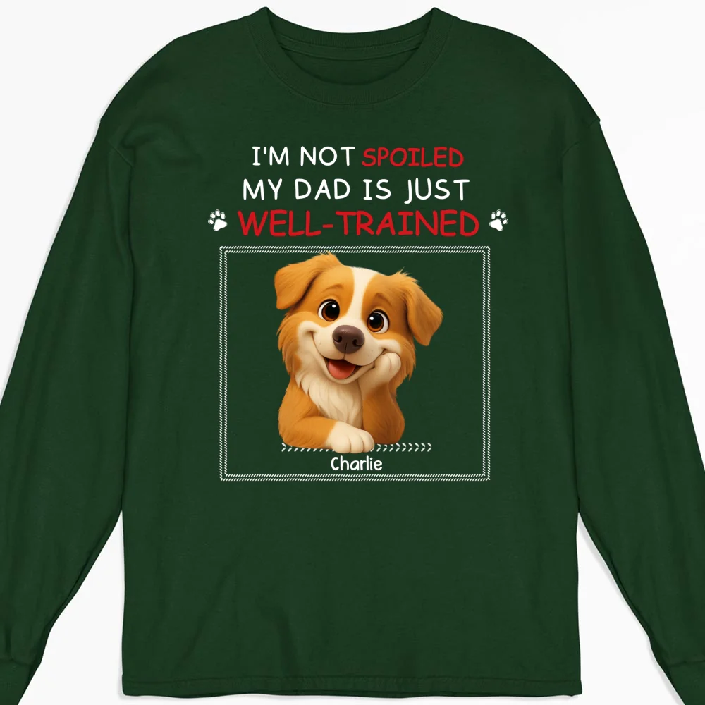 Just Well Trained - Personalized Custom Long Sleeve T-shirt - Image 6
