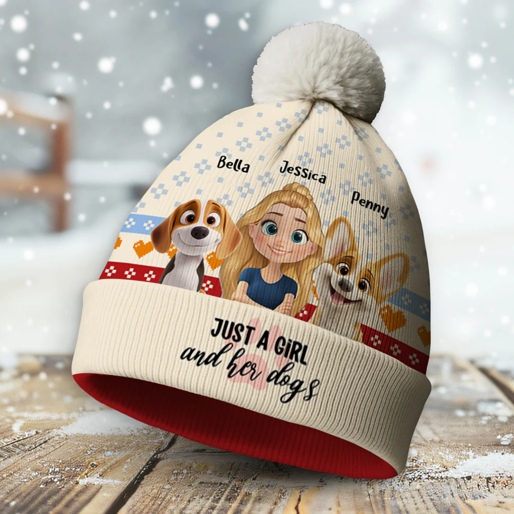 Just You And Me - Personalized Custom Bobble Beanie Hat - Image 2