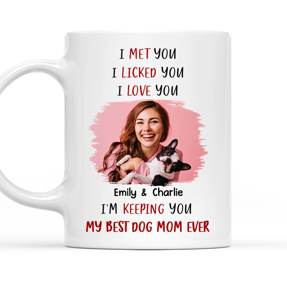 Keeping My Best Dog Mom Photo - Personalized Custom Coffee Mug