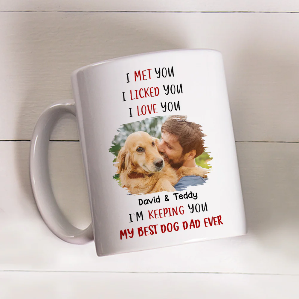Keeping My Best Dog Mom Photo - Personalized Custom Coffee Mug - Image 3