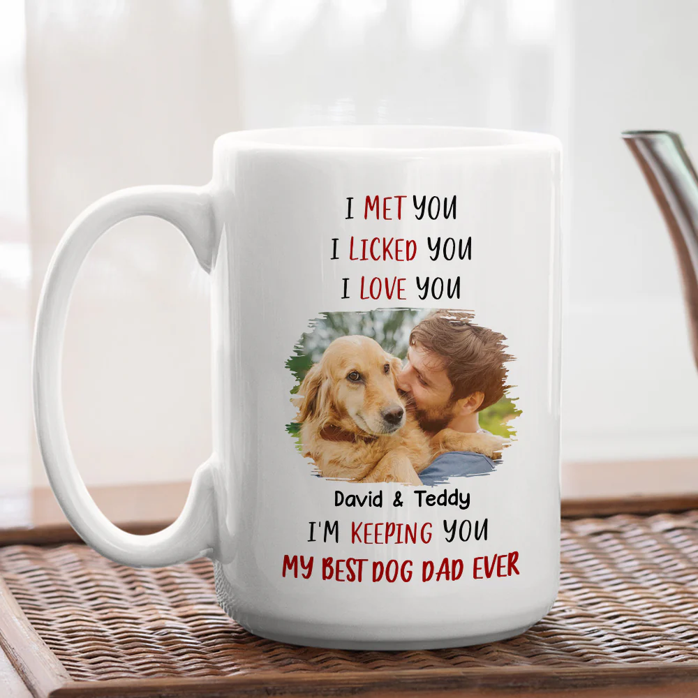 Keeping My Best Dog Mom Photo - Personalized Custom Coffee Mug - Image 5