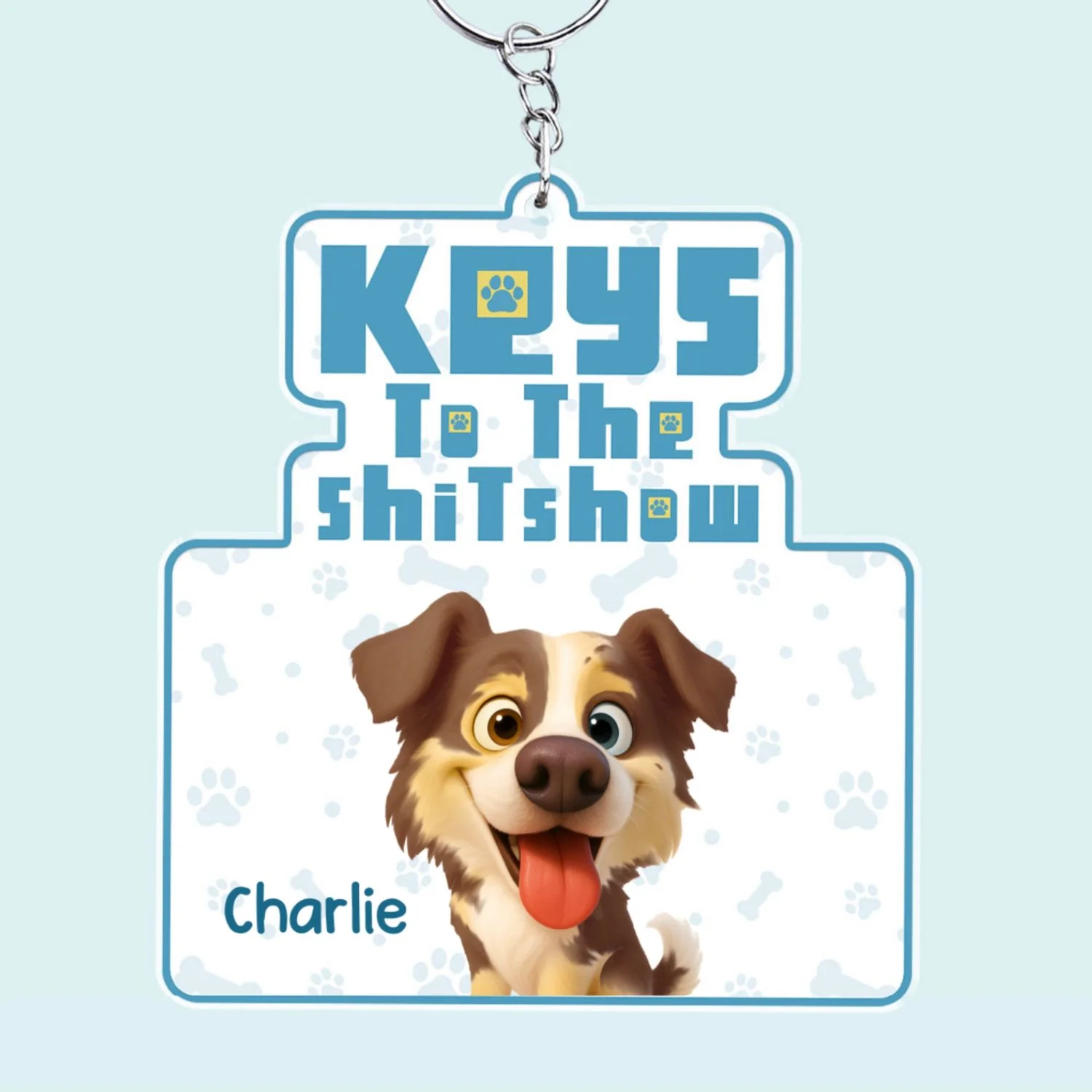 Keys To The Show - Personalized Custom Acrylic Keychain - Image 6