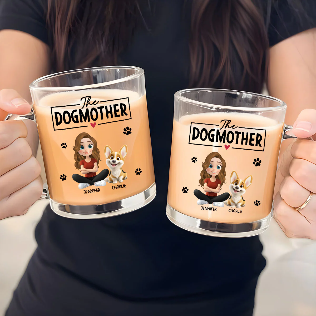Kind Of Mom - Personalized Custom Glass Mug - Image 5