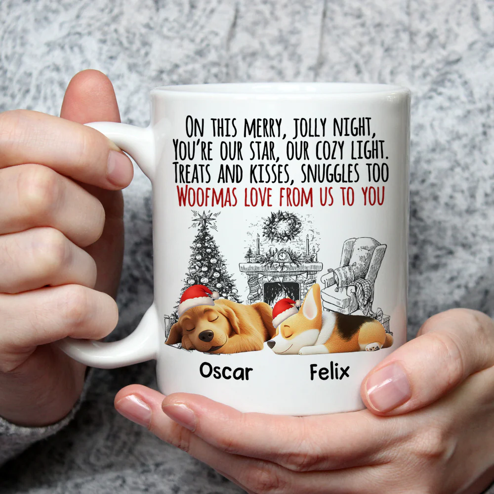 Kisses And Treats - Personalized Custom Coffee Mug - Image 3