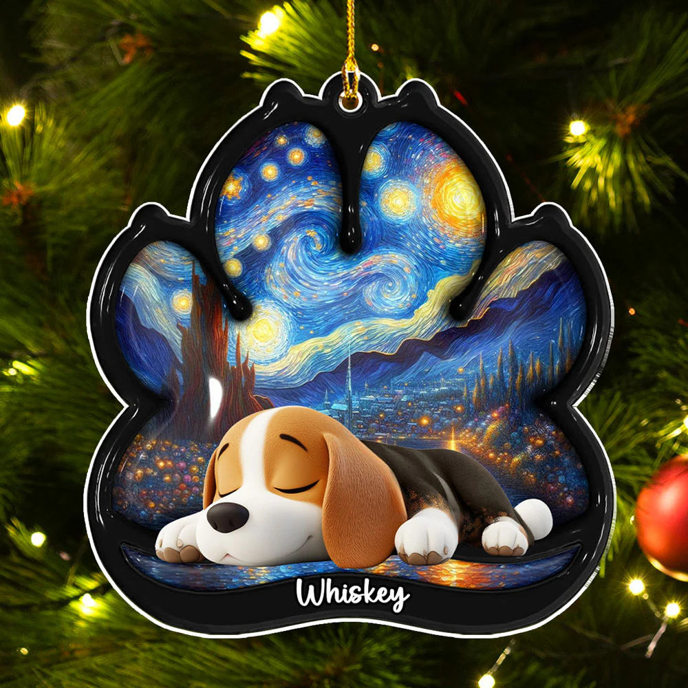 Lay Here With Me - Personalized Custom 3D Effect Acrylic Ornament - Image 3