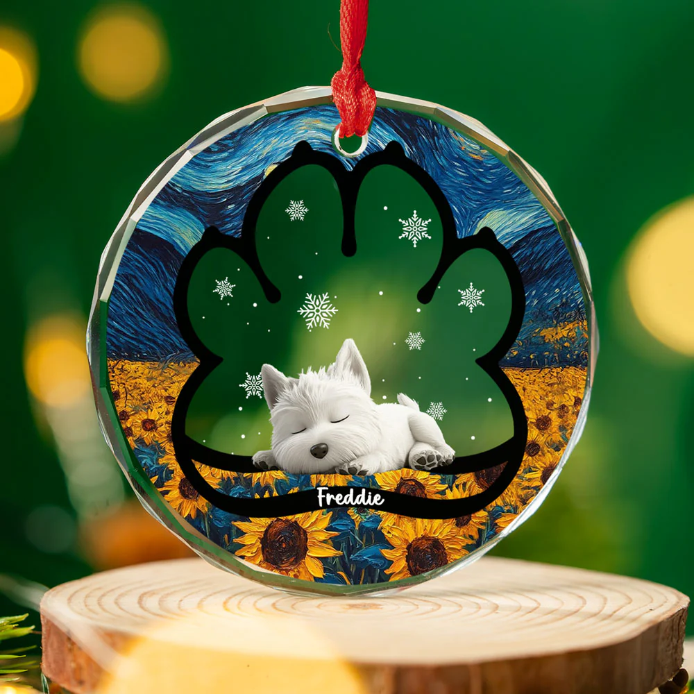 Lay Here With Me - Personalized Custom Glass Ornament - Image 4