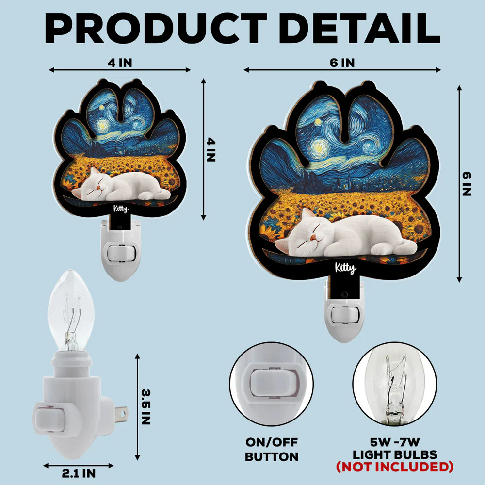 Lay Here With Me Pet Ver - Personalized Custom Wood And Acrylic Night Light - Image 5