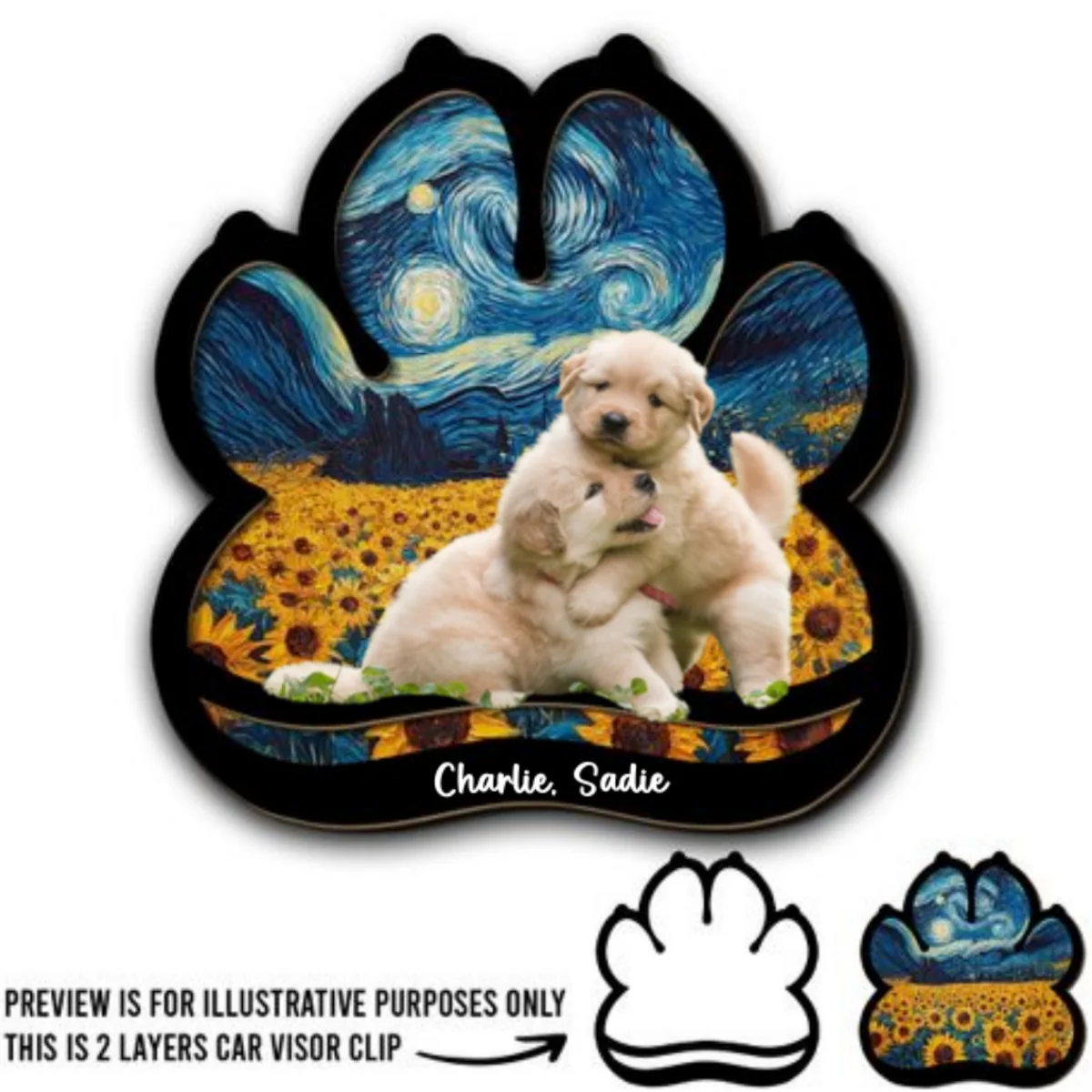 Lay Here With Me Photo - Personalized Custom Car Visor Clip - Image 5