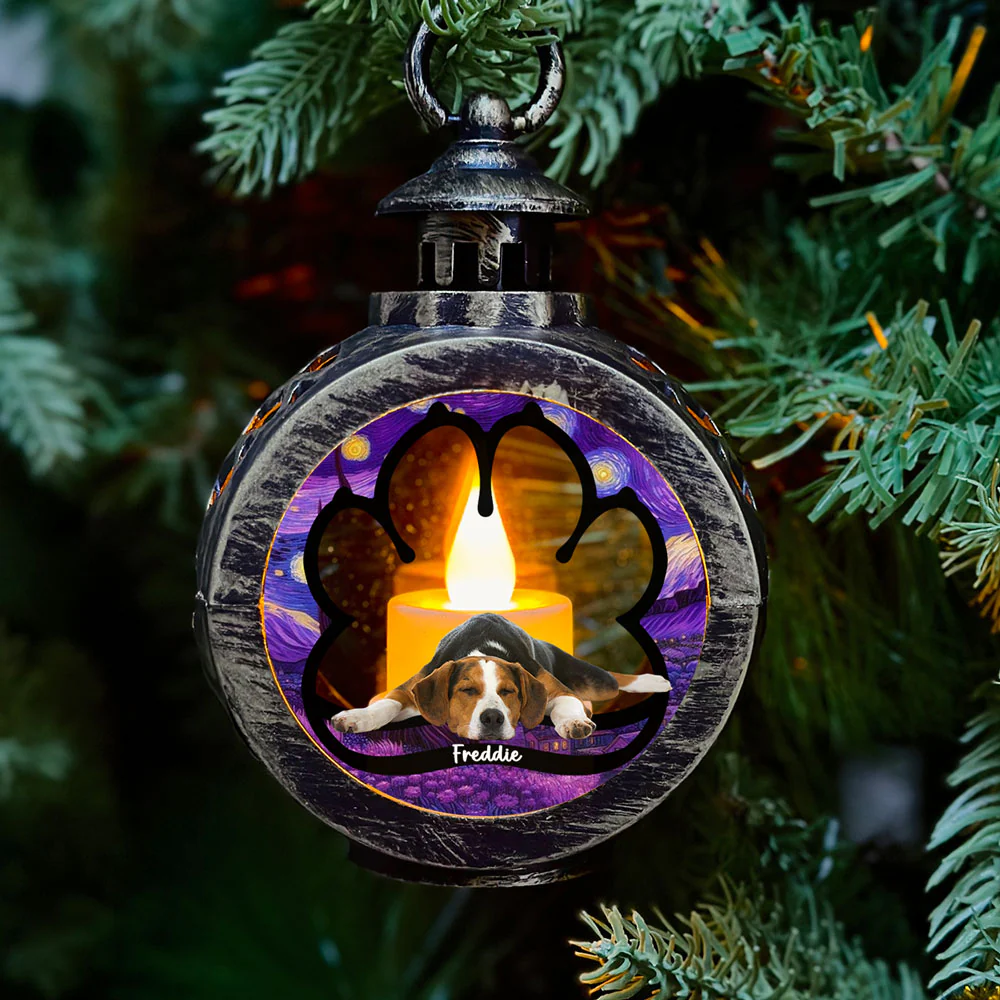 Lay Here With Me Photo - Personalized Custom Christmas Lantern - Image 2