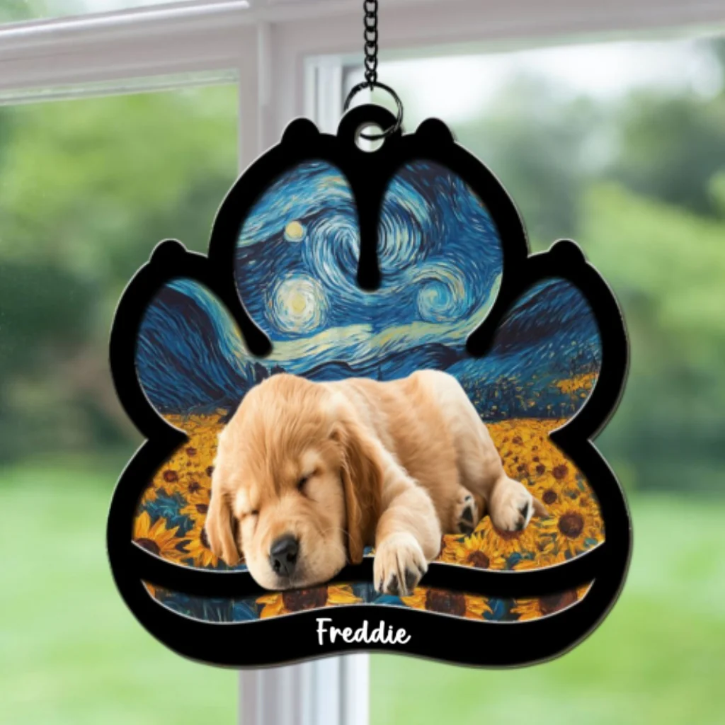 Lay Here With Me Photo - Personalized Custom Suncatcher - Image 5